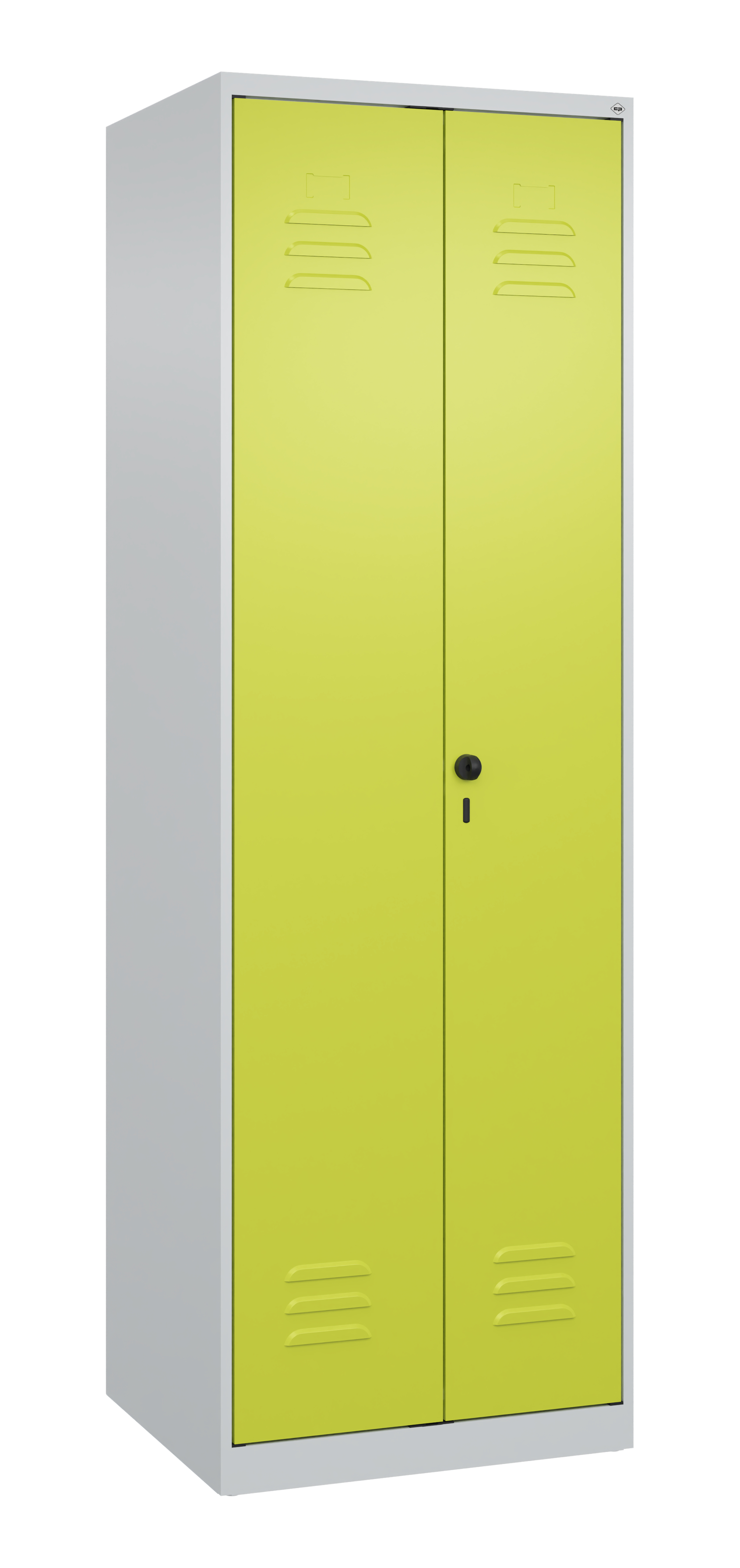 C+P Putzmittel-Spind Classic PLUS, 2 Abteile, 1850x600x500mm, 7035/0024