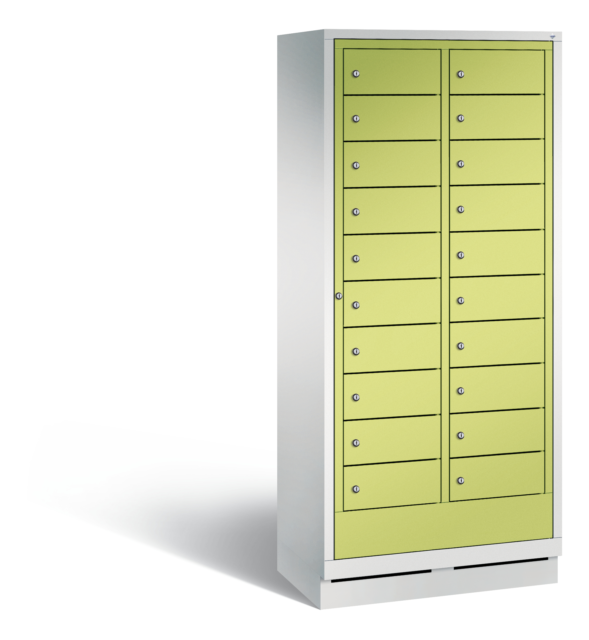 C+P Wäsche-Ausgabeschrank Evolo, H1800xB810xT500mm, 7035/0024