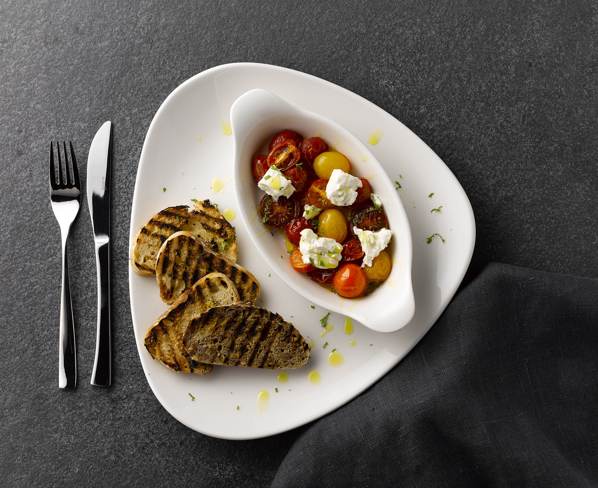 Churchill Lotus White Dreiecksteller 26,5cm, 12 Stück