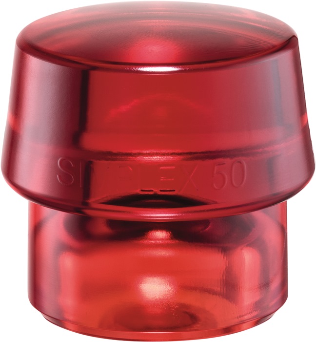 Schonhammerkopf SIMPLEX Kopf-Ø 40mm Plastik rot hart HALDER