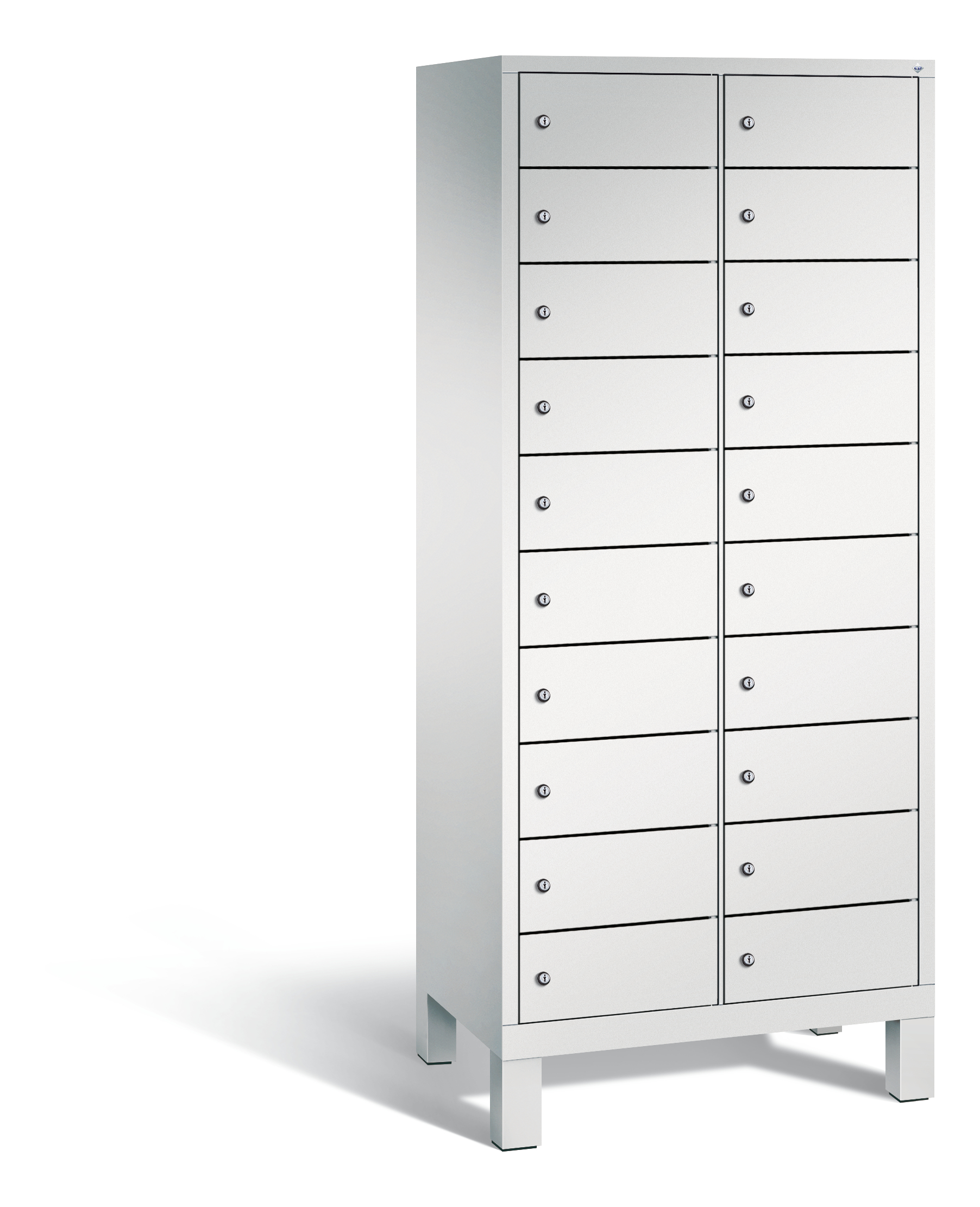 C+P Schließfachschrank Evolo, H1700xB810xT500mm, 7035/7035