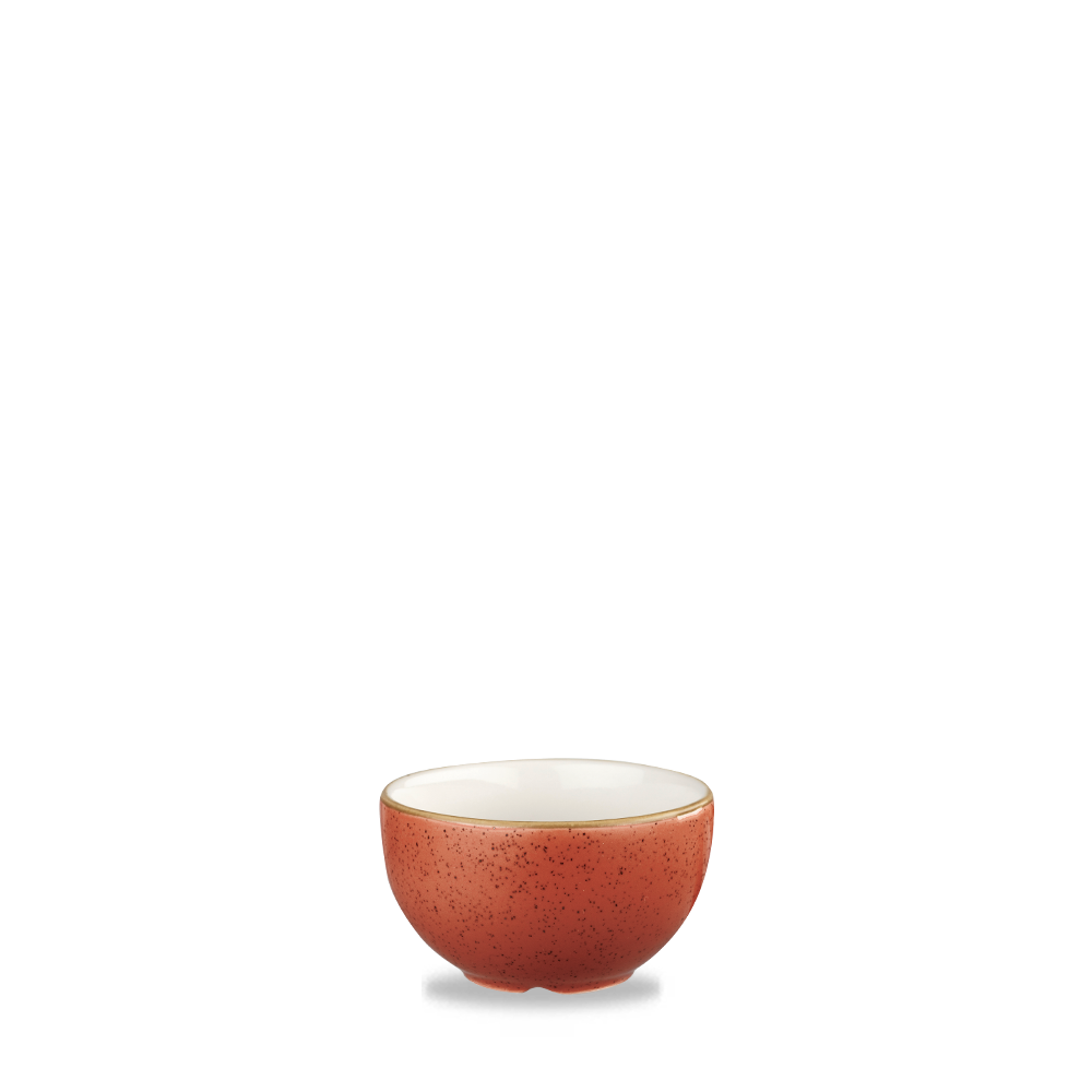 Churchill Super Vitrified Stonecast Orange Zuckerdose 22,72Cl, 12 Stück, Gewürzorange, Rund