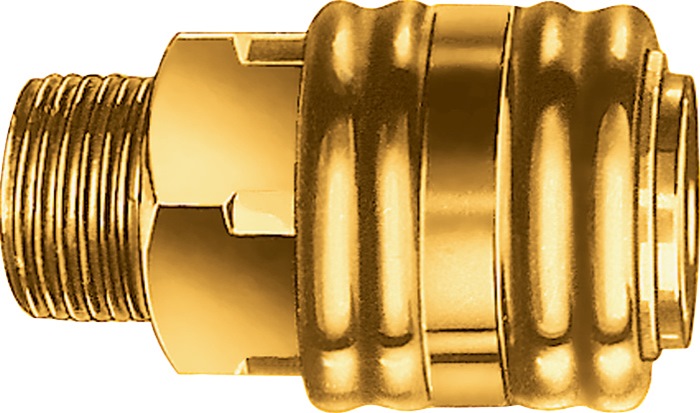 Schnellverschlusskupplung DN 7,2,AG MS Gew.G 1/4 13,16mm EWO