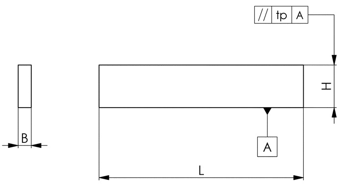 Parallelunterlagenpaar Nr.6347PSP H28xB10xL150mm Superpräzision AMF