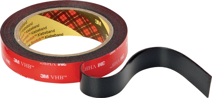 Montageband VHB Tape 5952F schwarz L.3m B.19mm Rl.3M