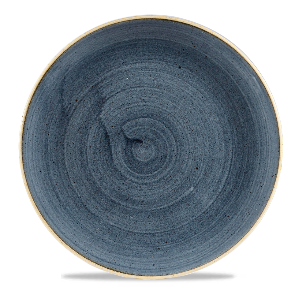 Churchill Super Vitrified Stonecast Blueberry Flache Coup Teller, 28,8 cm, 12 Stück
