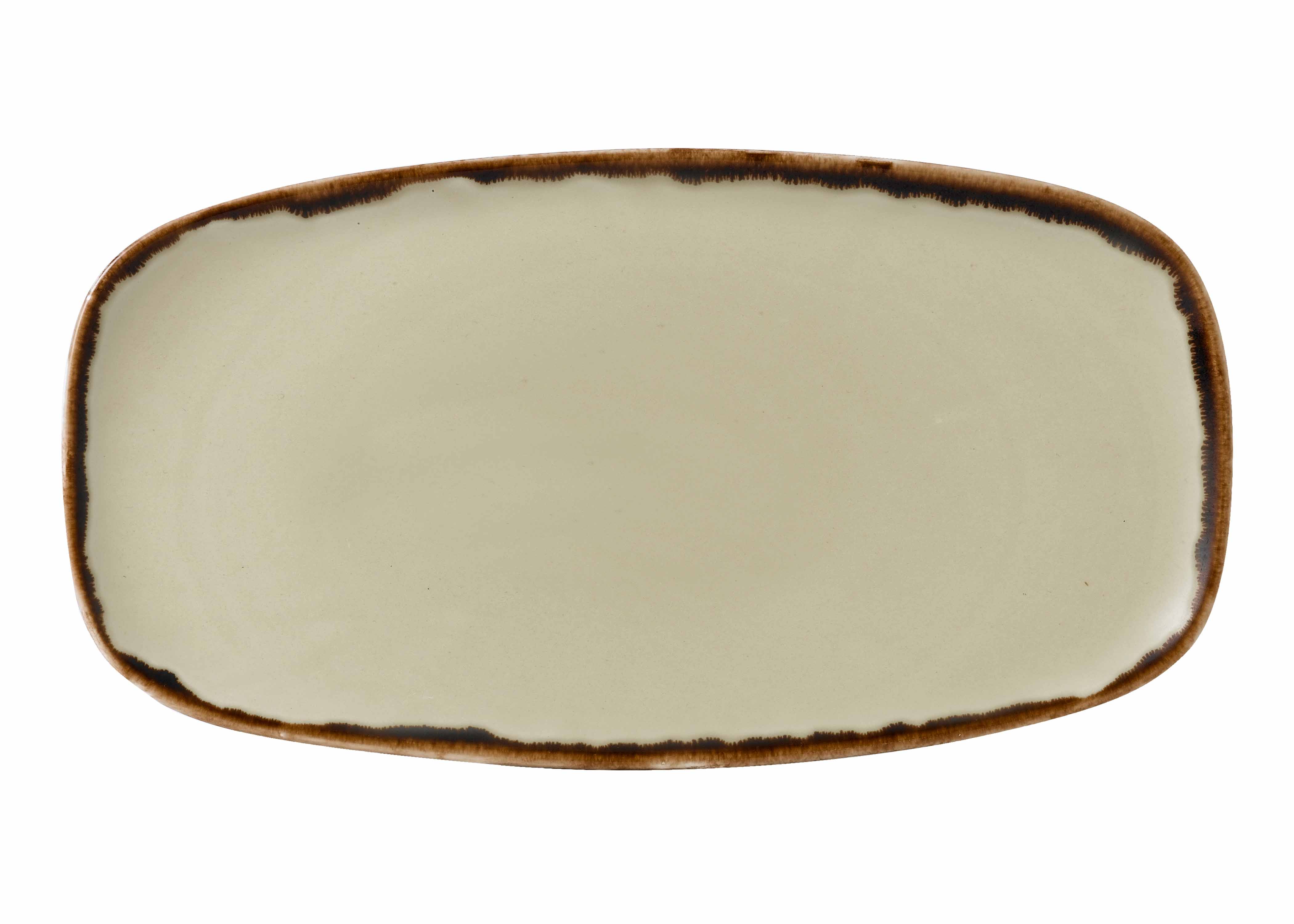 Dudson Harvest Linien Chefs Oblong Platte 35.5X18.9Cm Oval Leinen 6 Stück