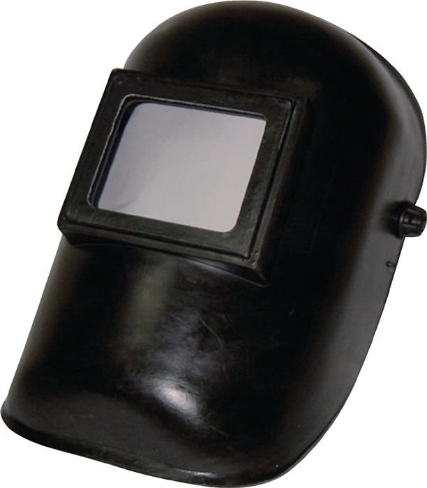 Schweißerkopfschutzhaube m.DIN-9-Glas u.Vorsatzglas 90 x 110mm Ku.