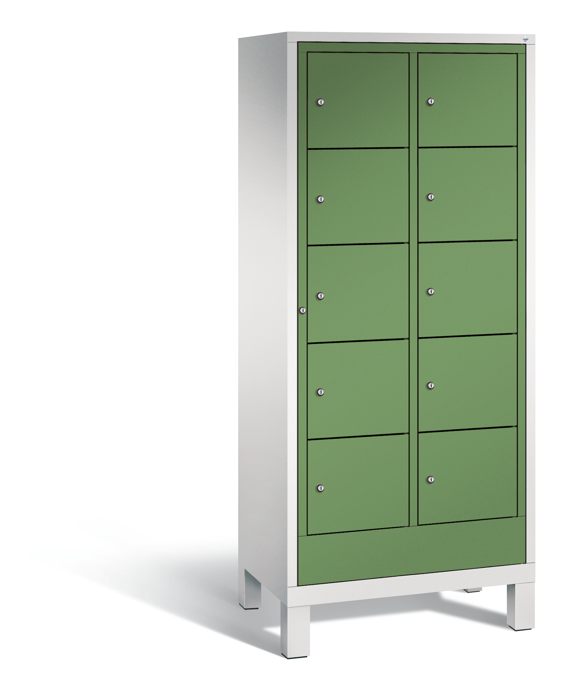 C+P Wäsche-Sammelschrank Evolo, H1850xB810xT500mm, 7035/6011
