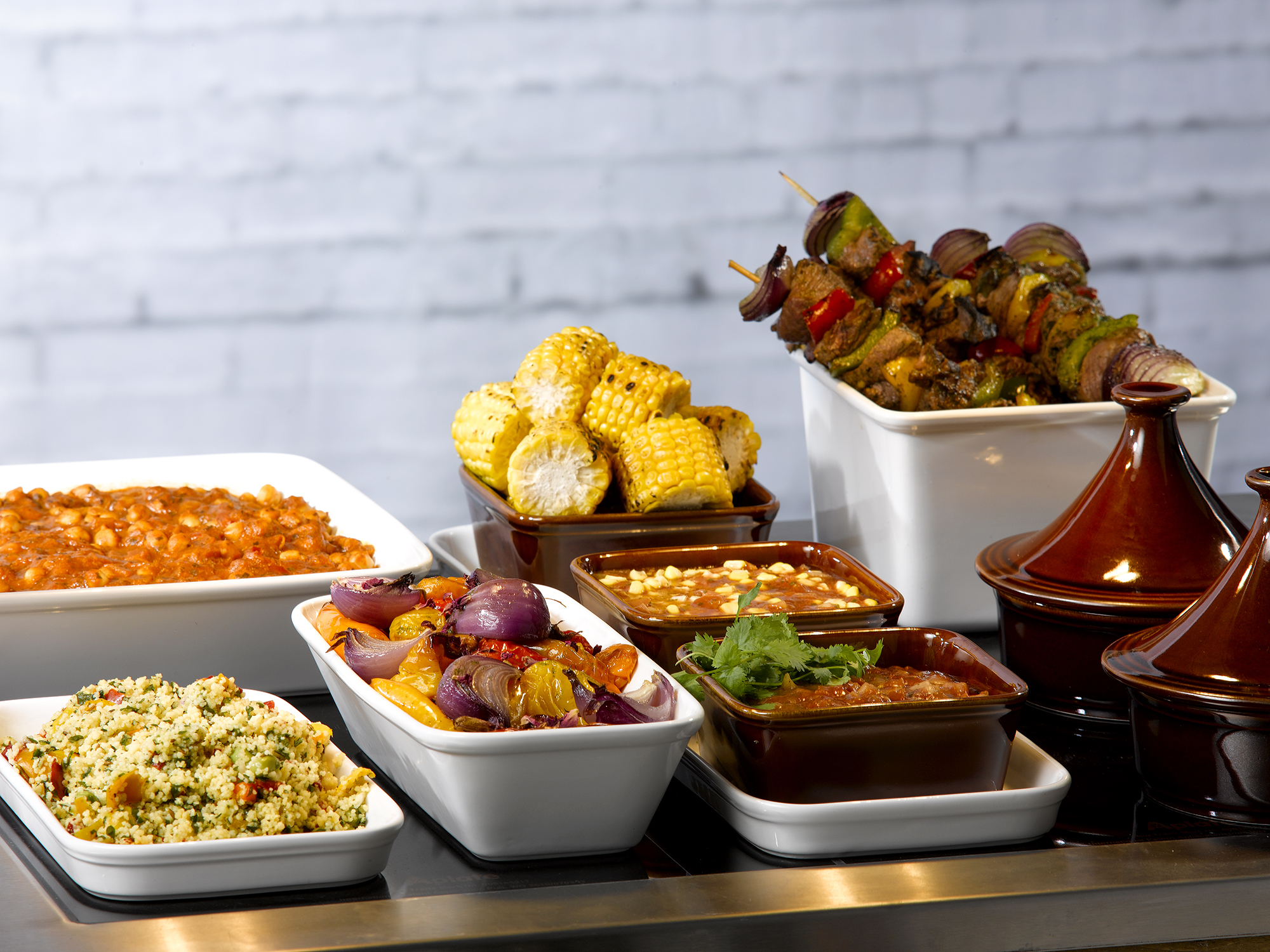 Churchill Super Vitrified Counter Serve Cookware Porzellanbehälter Rechteck, 20x19cm, 4Ltr, 2 Stück, Weiß