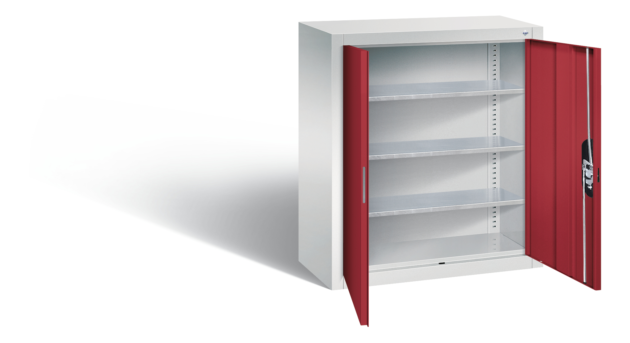 C+P Hängeschrank Serie 13, H830xB700xT300mm, 7035/3003