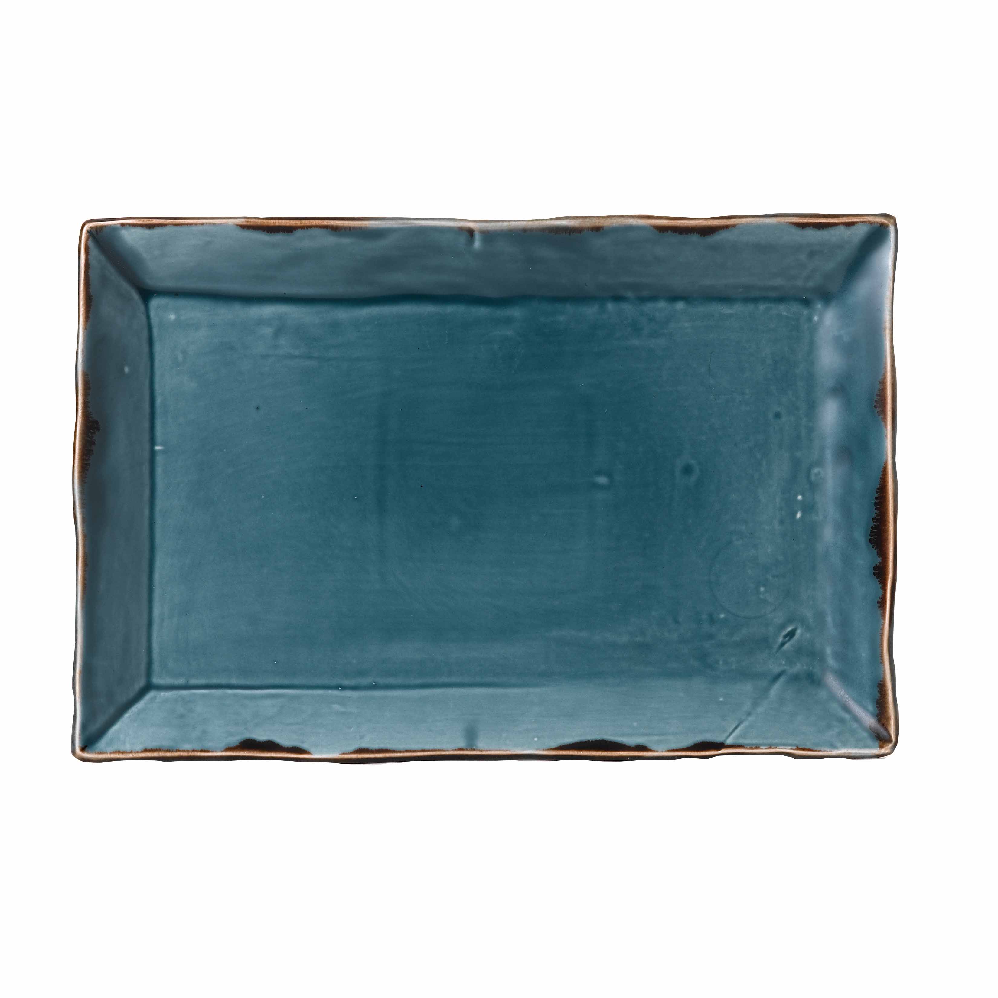 Dudson Harvest Blau Tablett Rechteckig 34.5x23.3cm 6 Stück
