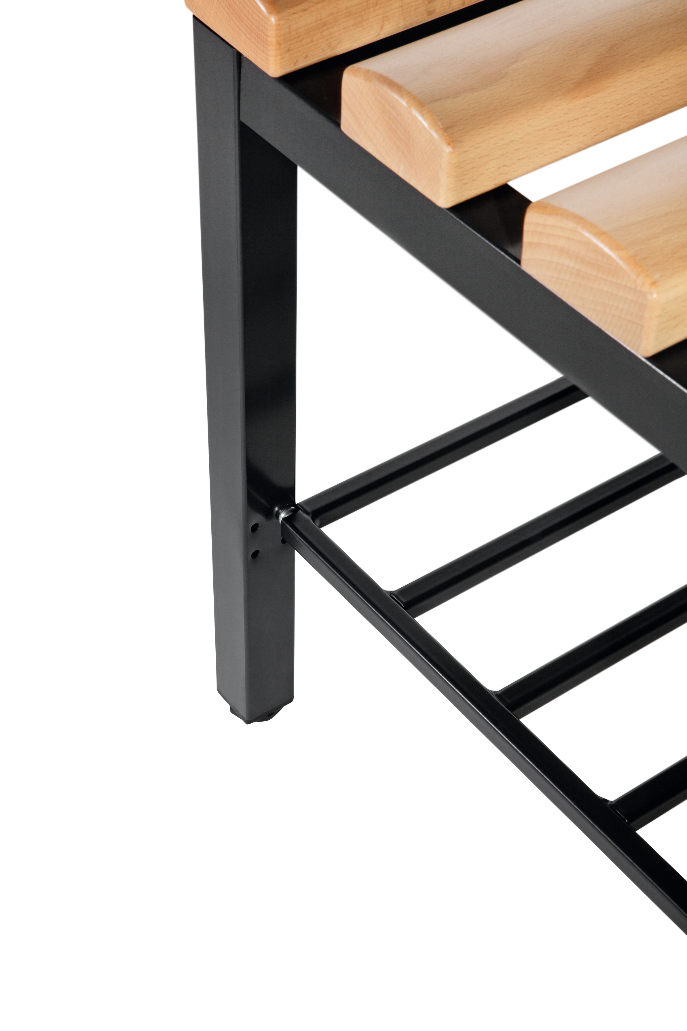 C+P Garderobenbank einseitig Basic, H1650xB1000xT400mm, 7021