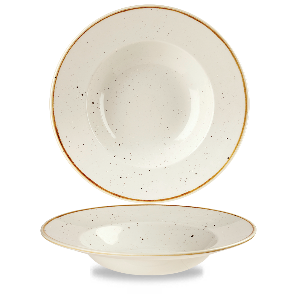 Churchill Super Vitrified Stonecast Barley White Teller 28cm, 12 Stück