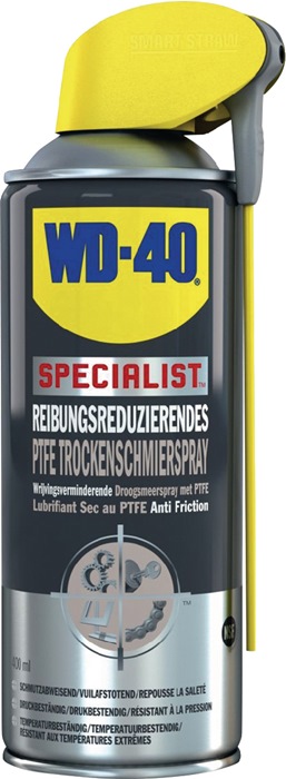 PTFE Trockenschmierspray dunkelgelb NSF H2 400 ml Spraydose Smart Straw™ WD-40
