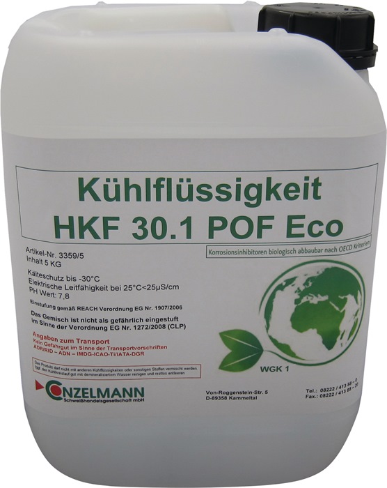 Kühlmittel HKF 30.1 POF ECO 5kg Kanister Frostschutz b.-30GradC CONZELMANN