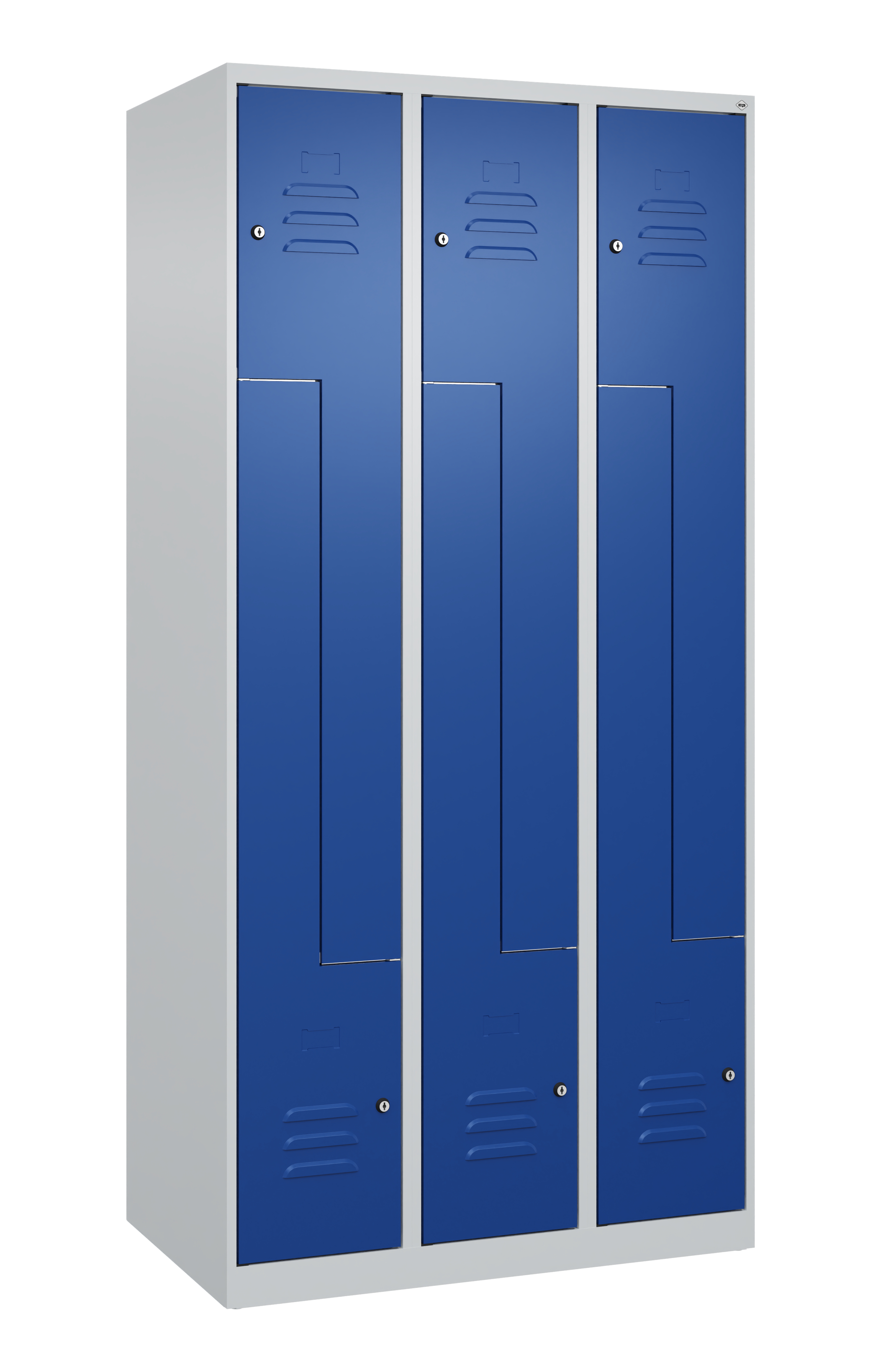 C+P Z-Spind Classic PLUS, 6 Abteile, 1850x900x500mm, 7035/5010