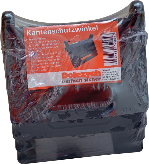 Kantenschutzwinkel Schenkel-L.90x90mm schwarz o.Schlitz 4 St./Set DOLEZYCH