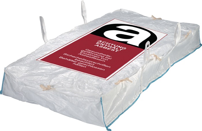 Plattensack Platten-Bag Trgf.1000kg m.Asbestaufdruck