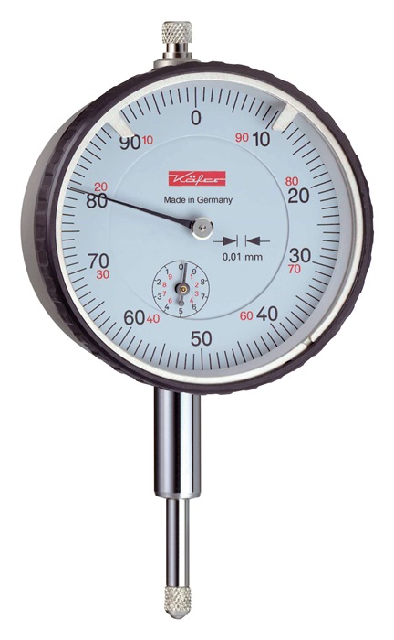 Messuhr M2T V 10mm Abl.0,01mm verringerte Messkraft m.Kal.KÄFER
