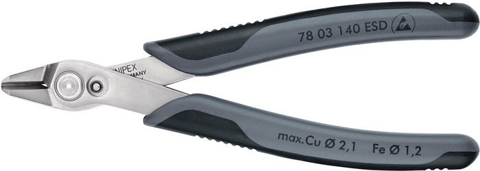 Elektronik-Seitenschneider Super-Knips® L.140mm Facette nein pol.KNIPEX