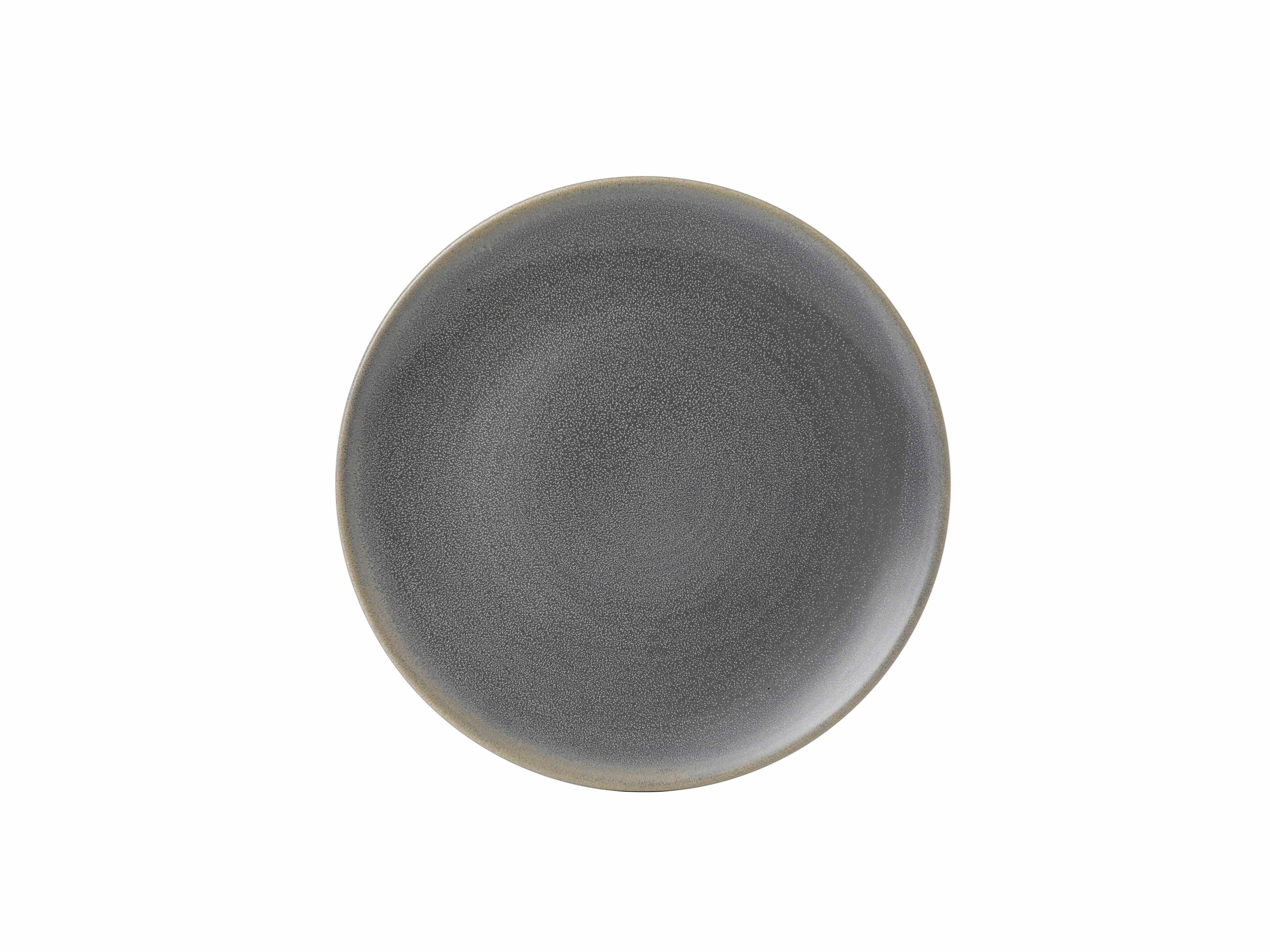 Dudson Evo Granite Flach Coup Teller, 6 Stück, Rund, 27,3 cm, Granit