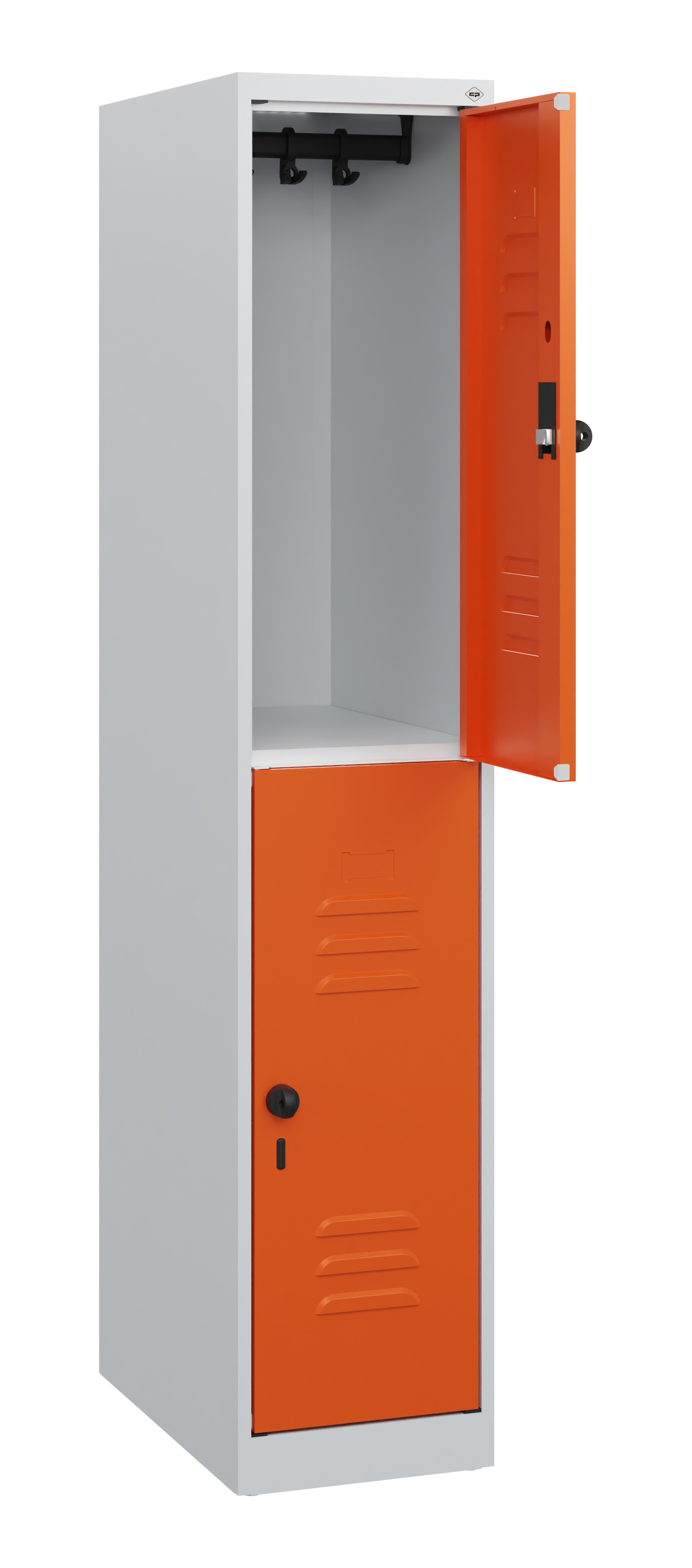 C+P Doppelstock-Spind Classic PLUS, 1 Abteil, 1530x300x500mm, 7035/2004