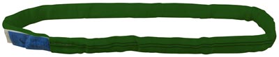 Rundschlinge, Traglast 2000 kg, Länge 1 m, Umfang 2 m, Farbe grün, 2 Streifen, VE 4 Stück