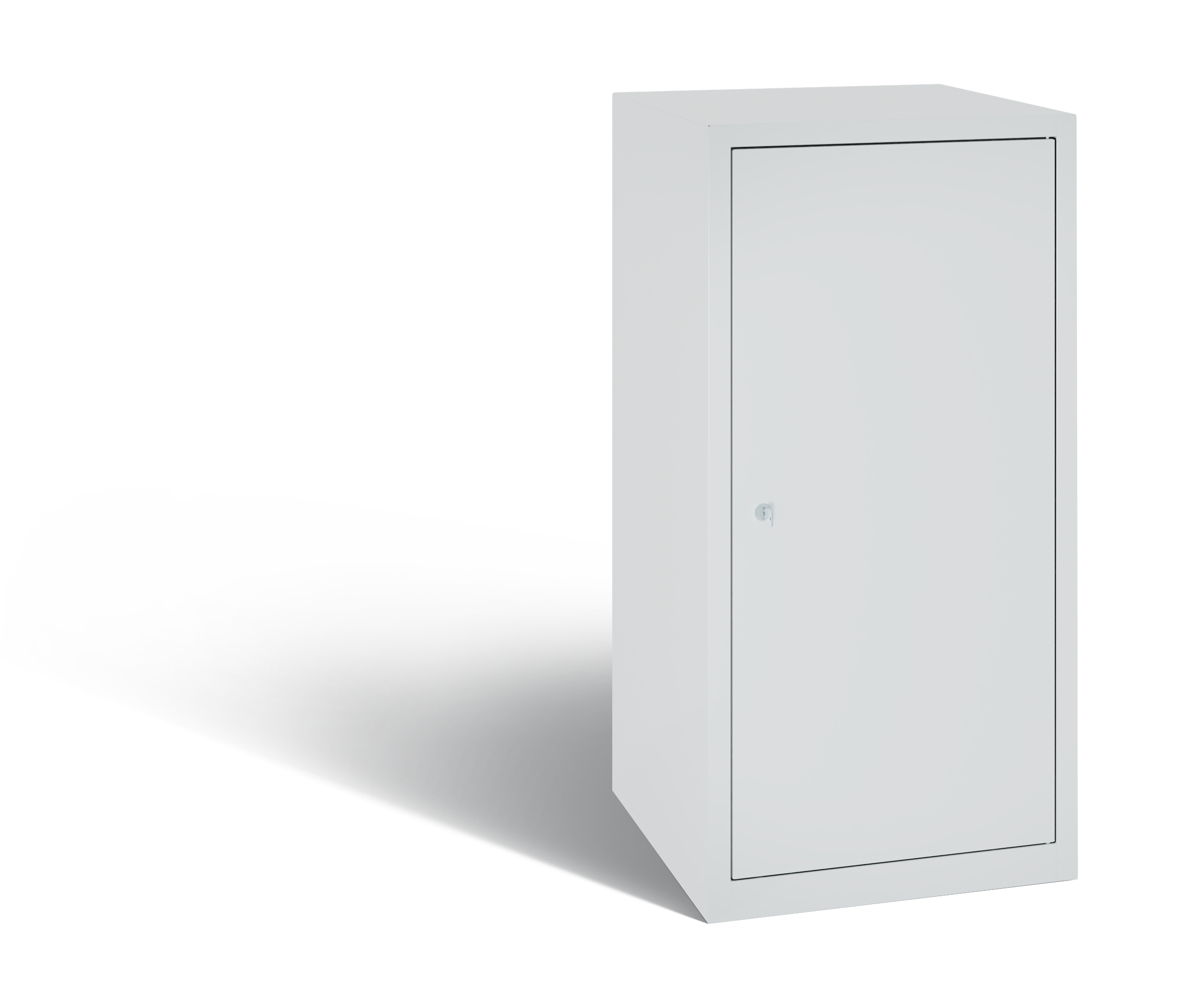 C+P Stahl-Flügeltürenschrank Serie 89, H1000xB100xT500mm, 7035/7035