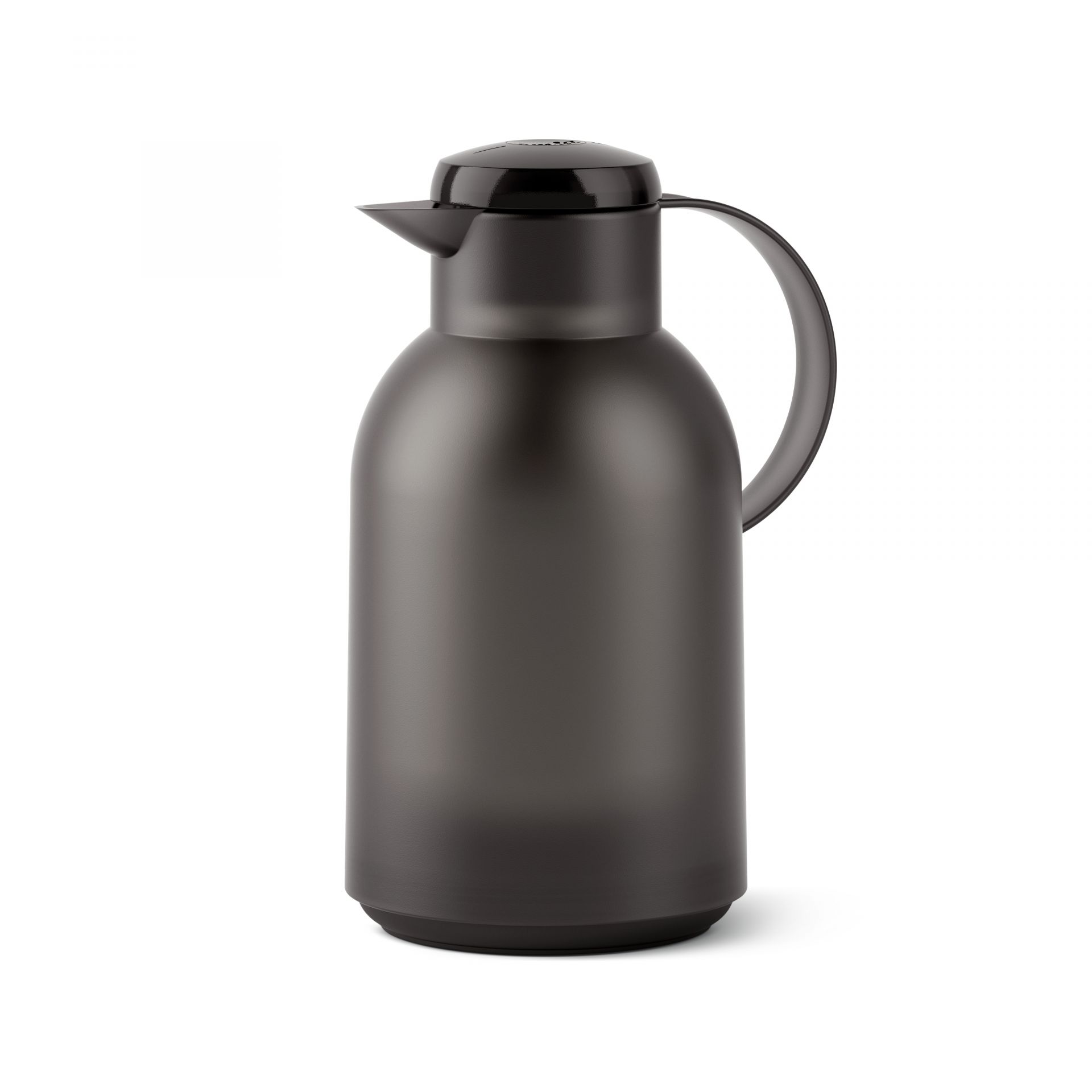 EMSA N4011900 SAMBA ISOLIERKANNE 1,5 l schwarz Kunstoff mit Glaskolben